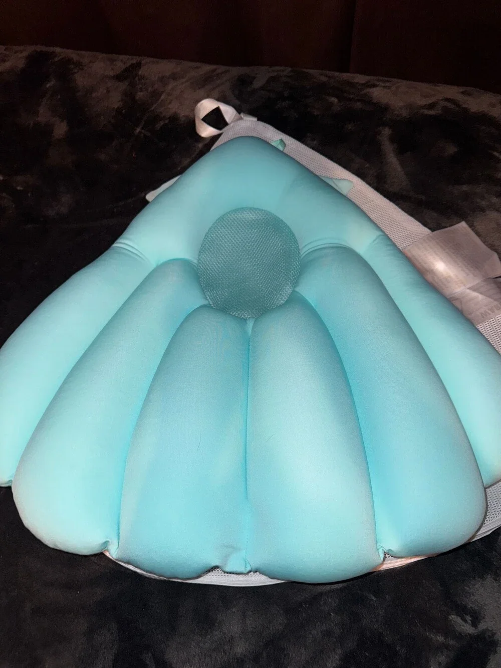 bébé Bleue NWT Soft Sink Baby Bath Light Blue Infant Bath Support